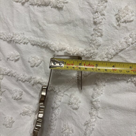 Silver Snowflake Wreath Hanger Festive Door Decor - Picture 9 of 10